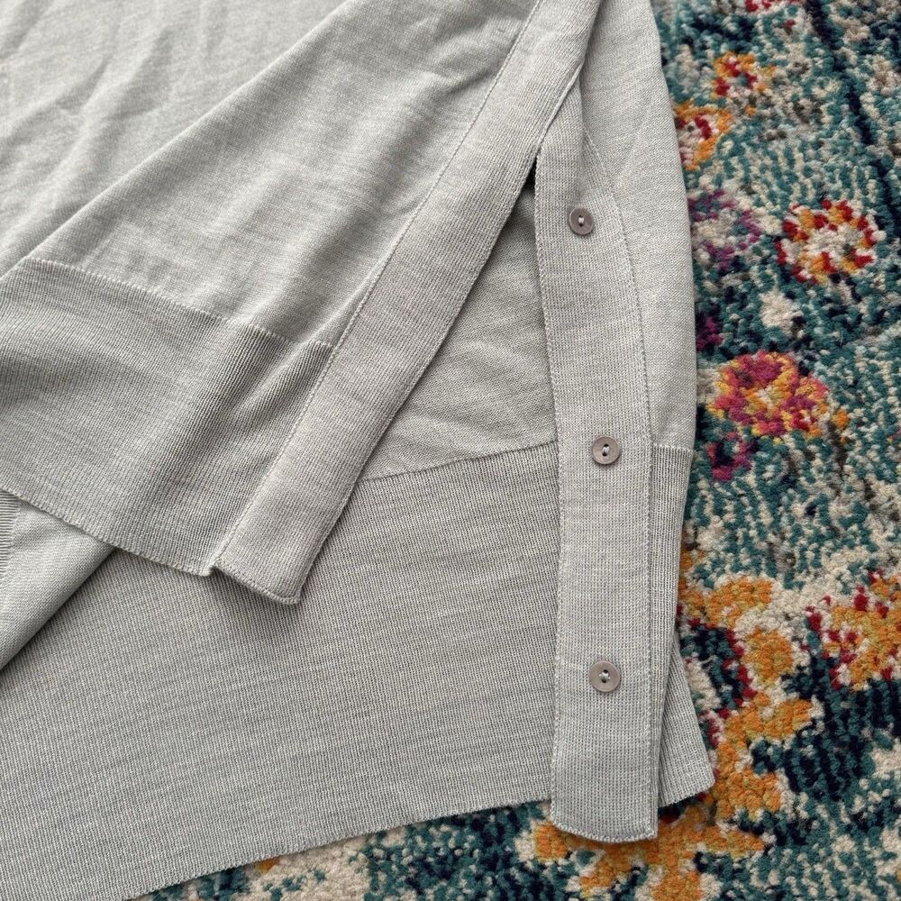 Women's Light Gray Heart Elbow-Patch Sweater - Picture 9 of 9